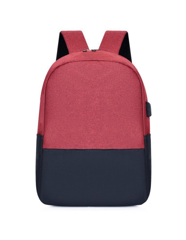 OMRS1401RO,Ghiozdan gimnaziu fan teens rosu usb pigna
