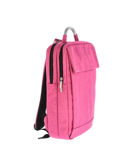 TZRS2242MV,Ghiozdan laptop pink it usb 2 fermoare pigna