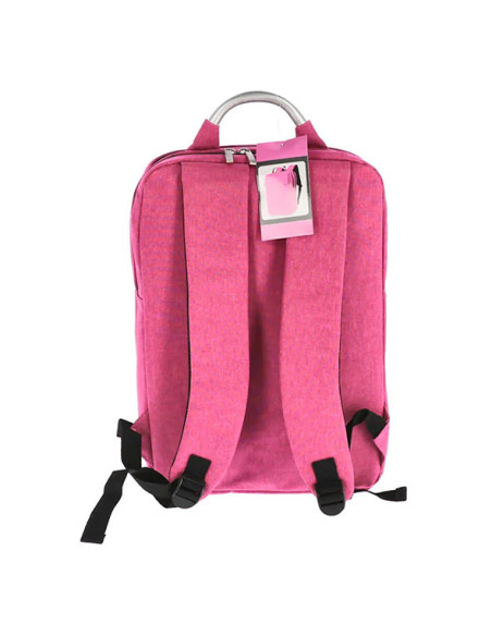 TZRS2242MV,Ghiozdan laptop pink it usb 2 fermoare pigna