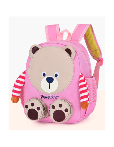 OMRS8871RZ,Ghiozdan gradinita sf ursulet roz fermoar pigna