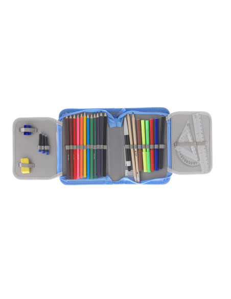 MCPE31CK12,Penar echipat 31 piese 1 fermoar 2 extensii dots roz pigna