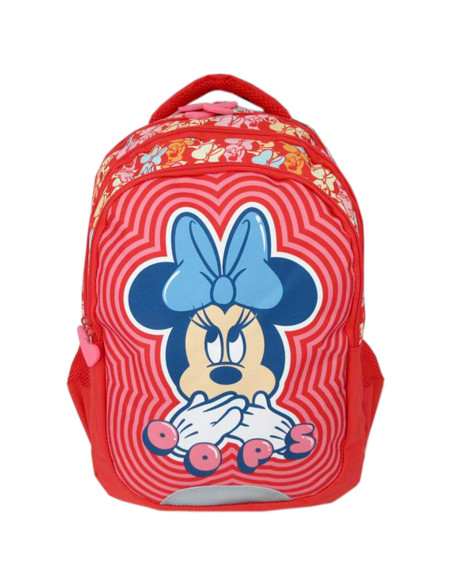 MNRS2233-1,Ghiozdan clasa 0 minnie mouse rosu oops 3 fermoare pigna