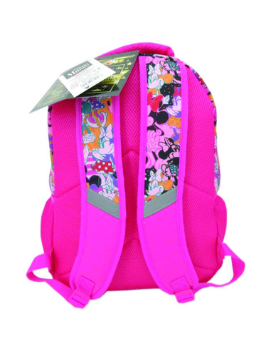 MNRS2279-3,Ghiozdan clasa 0 minnie mouse roz who me 3 fermoare pigna