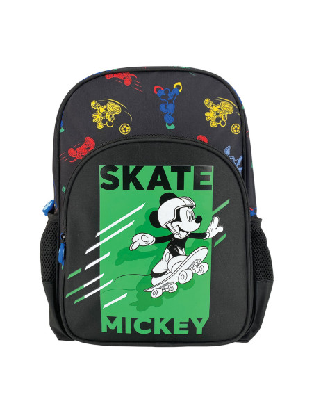 MKRS2242-2,Ghiozdan clasa 0 mickey negru skate pigna