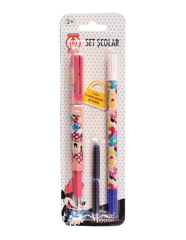 MNBL22,Stilou iridium minnie + corector + 2 cartuse blister pigna
