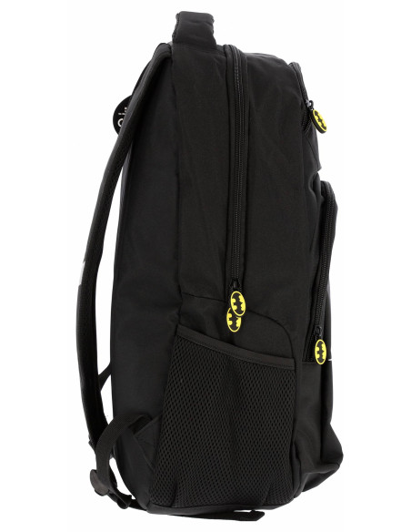 BMRS2277-1,Ghiozdan gimnaziu batman negru pigna