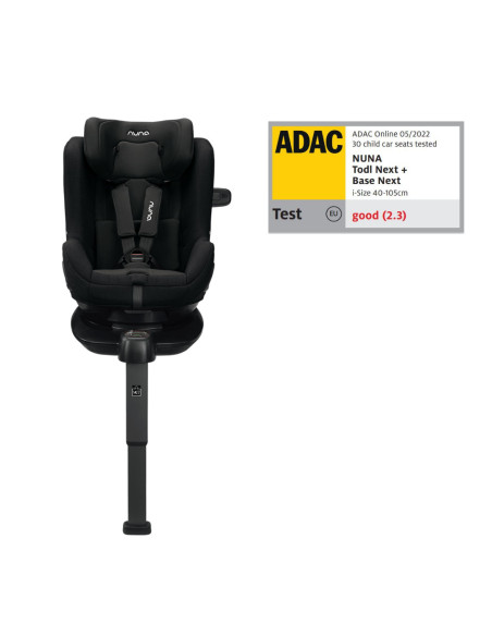 BB-CS14910CVRGL,Nuna - Scaun auto rotativ i-Size TODL next Caviar, 40-105 cm, testat ADAC