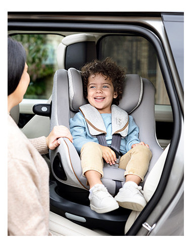 BB-C2104CACBN000,Joie - Scaun auto rotativ i-Size i-Harbour Signature Carbon, 40-105 cm, testat ADAC si certificat R129
