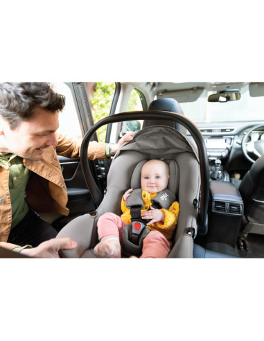 BB-C1817CAPEB000,Joie - Scoica auto i-Snug 2 cu tetiera reglabila, 40-75 cm, Pebble, testata ADAC si certificata R129