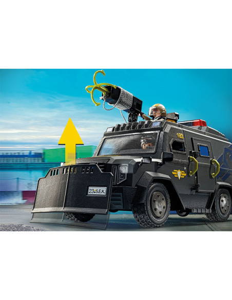 PM71144,PLAYMOBIL - VEHICULUL DE TEREN AL ECHIPEI SWAT PM71144,PLAYMOBIL - VEHICULUL DE TEREN AL ECHIPEI SWAT