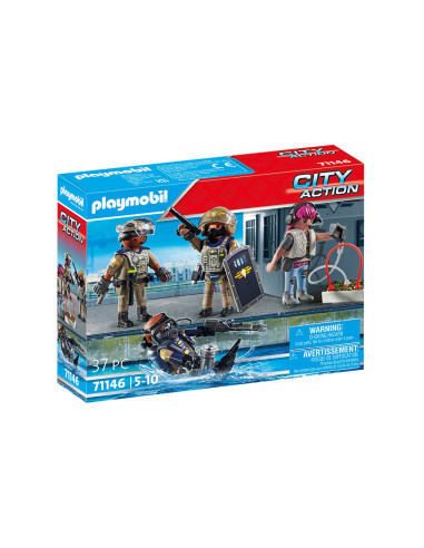 PM71146,PLAYMOBIL - SET FIGURINE ECHIPA SWAT