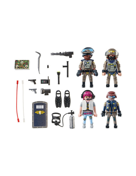 PM71146,PLAYMOBIL - SET FIGURINE ECHIPA SWAT