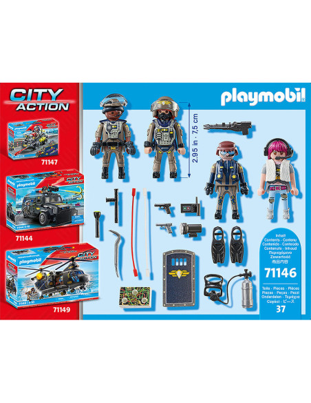 PM71146,PLAYMOBIL - SET FIGURINE ECHIPA SWAT