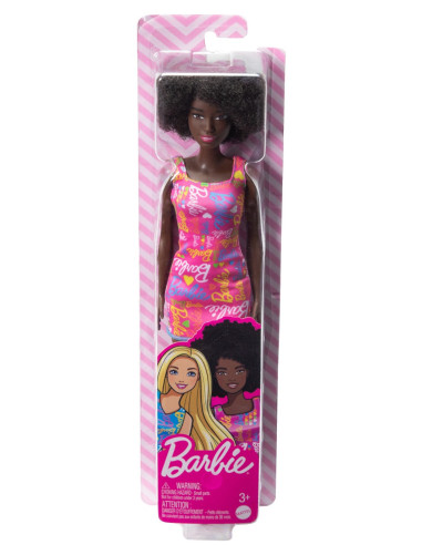 MTGBK92_HGM58,Papusa Barbie Creola Cu Par Afro Si Cu Rochita Roz