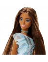 MTT7580_HJR95,Papusa Barbie Tinute Stralucitoare Satena Cu Rochita Blue