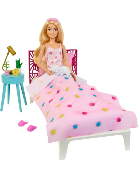 MTHPT55,Barbie Set Papusa Barbie Si Dormitorul Lui Barbie