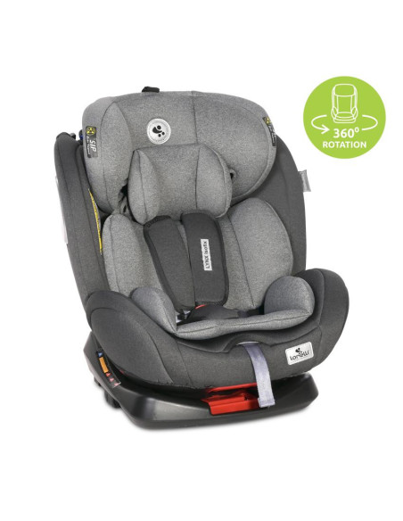 10071742339,Scaun auto, Lynx, Isofix, 0-36 Kg, rotativ 360 grade, Black & Grey
