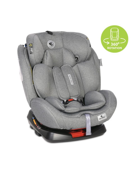 10071742342,Scaun auto, Lynx, Isofix, 0-36 Kg, rotativ 360 grade, Grey