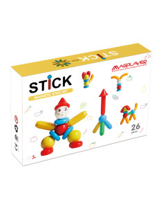MPO-26,Set de constructie magnetic - STICK (26 piese) 2