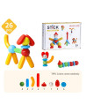 MPO-26,Set de constructie magnetic - STICK (26 piese)