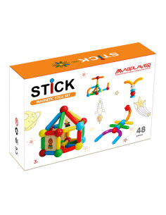 MPO-48,Set de constructie magnetic - STICK (48 piese) 2