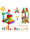 MPO-78,Set de constructie magnetic - STICK (78 piese)