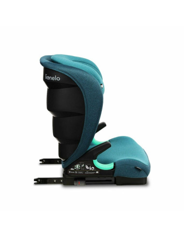 BN-LO-NEAL_GREEN_TURQUOISE,Lionelo - Scaun auto Neal Turquoise Spatar reglabil, Baza i-size, 15-36 Kg, cu Isofix, Conform cu sta