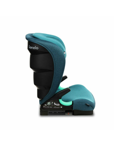 BN-LO-NEAL_GREEN_TURQUOISE,Lionelo - Scaun auto Neal Turquoise Spatar reglabil, Baza i-size, 15-36 Kg, cu Isofix, Conform cu sta