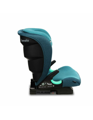 BN-LO-NEAL_GREEN_TURQUOISE,Lionelo - Scaun auto Neal Turquoise Spatar reglabil, Baza i-size, 15-36 Kg, cu Isofix, Conform cu sta