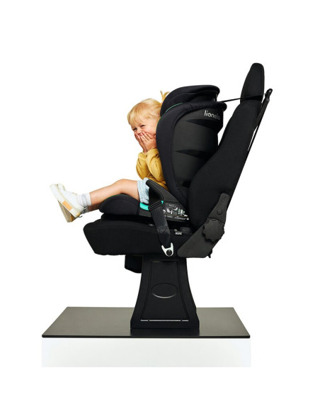 BN-LO-NEAL_GREEN_TURQUOISE,Lionelo - Scaun auto Neal Turquoise Spatar reglabil, Baza i-size, 15-36 Kg, cu Isofix, Conform cu sta