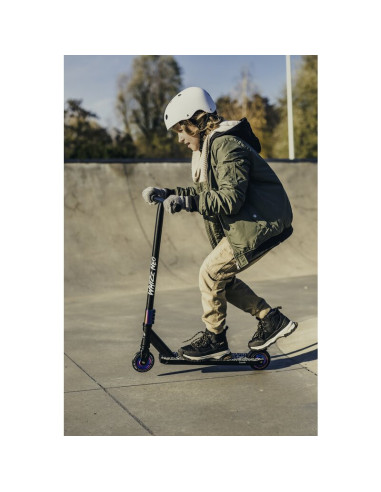 BN-LO-WHIZZ-NEO_BLACK_CARBON,Lionelo - Trotineta Whizz, Pentru Acrobatii, Rulmenti ABEC-9, Sistemul de compresie IHC 9, 20 - 100