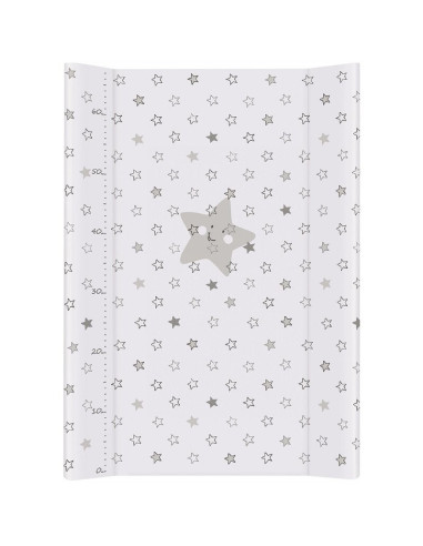 BN-W-203-066-260,Ceba Baby - Saltea de infasat, Cu Intaritura, 70x50 cm, Happy Stars Grey