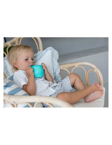 BN-CUP-101,Doidy - Cana inclinata cu manere, 200 ml, Fara bisfenol-A, ftalati si PVC, 3 luni+, Conform standardului european de 