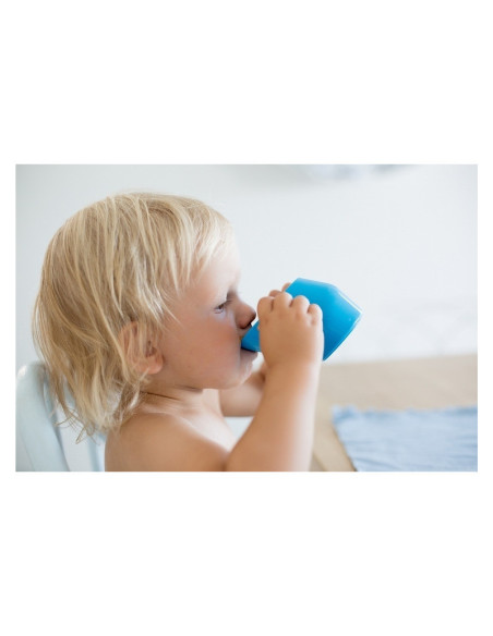 BN-CUP-105,Doidy - Cana inclinata cu manere, 200 ml, Fara bisfenol-A, ftalati si PVC, 3 luni+, Conform standardului european de 