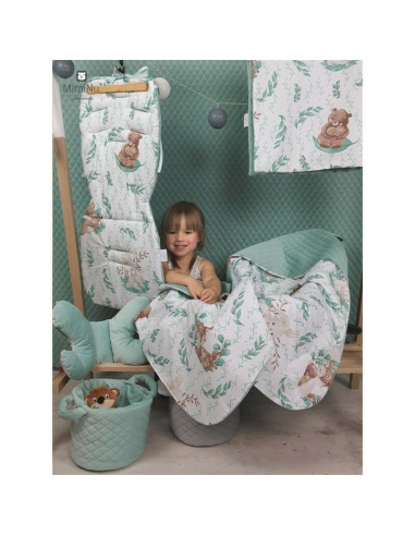 BN-6426972023207,MimiNu - Lenjerie patut 3 piese, Cu cearceaf 120x60 cm, Din bumbac certificat Oeko Tex Standard 100, Cu pilota  BN-6426972023207,MimiNu - Lenjerie patut 3 piese, Cu cearceaf 120x60 cm, Din bumbac certificat Oeko Tex Standard 100, Cu pilota