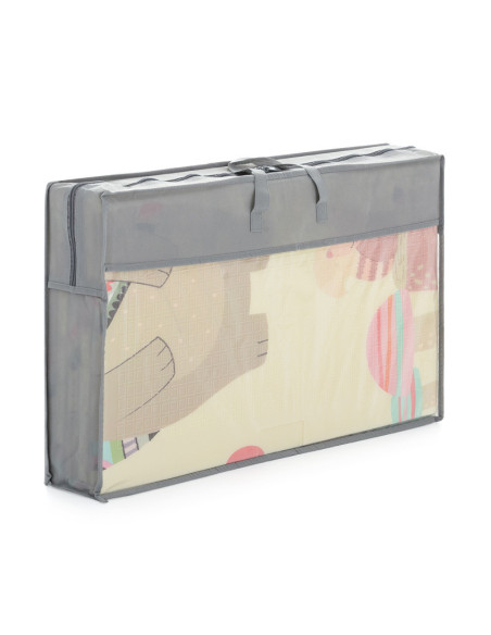 BN-435070,Petite&Mars - Covoras de joaca reversibil, Include geanta pentru transport, Pliabil si impermeabil, Non-toxic, 197 x 1