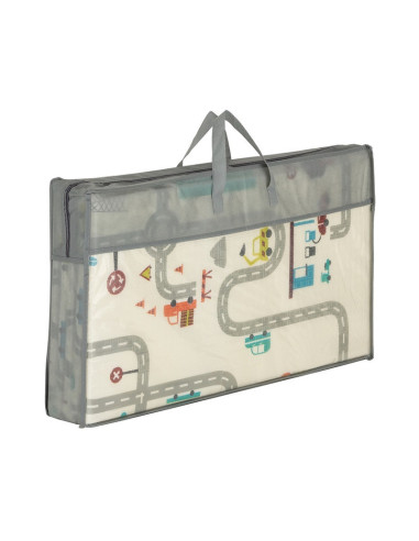 BN-435071,Petite&Mars - Covoras de joaca reversibil, Include geanta pentru transport, Pliabil si impermeabil, Non-toxic, 197 x 1