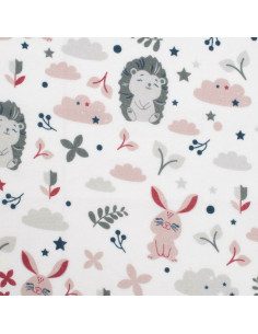 BN-49768,Scutec impermeabil din flanel, Cu multiple intrebuintari, Dimensiune 57x47 cm, New Baby, Animals 2