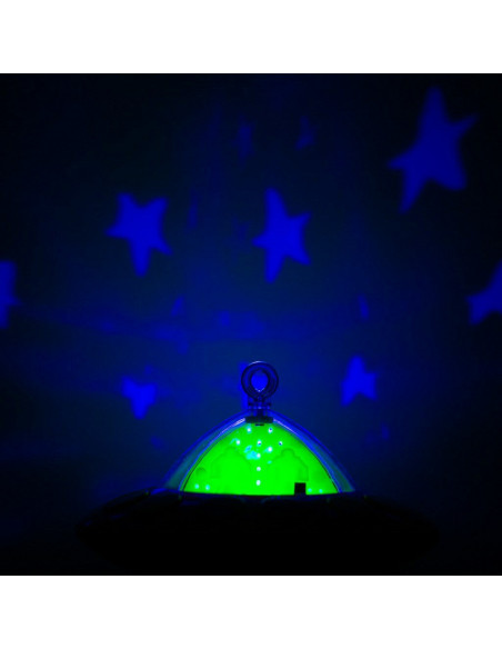 BN-38648,Carusel muzical pentru patut bebelusi, Cu proiectii, Cu 107 melodii si sunete ale naturii, Cu 4 jucarii, Baby Mix, Blue