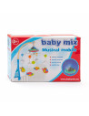 BN-38648,Carusel muzical pentru patut bebelusi, Cu proiectii, Cu 107 melodii si sunete ale naturii, Cu 4 jucarii, Baby Mix, Blue