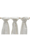 BN-49148,Set 3 scutece multifunctionale, Din Bambus, 70x80 cm, New Baby, White