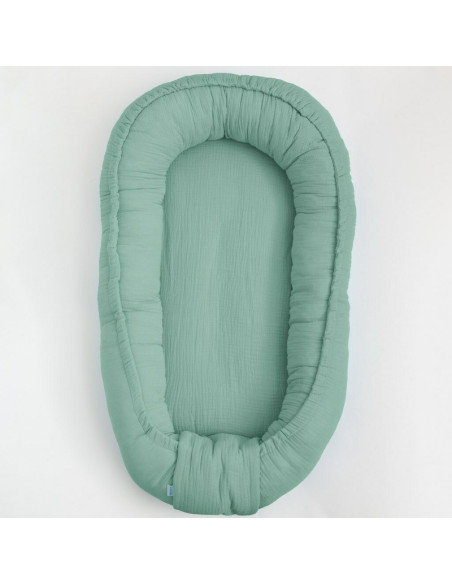 BN-52098,Cosulet bebelus pentru dormit, Baby Nest 80 x 50 cm, Din muselina, Din materiale certificate Oeko Tex Standard 100, New