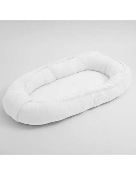 BN-52099,Cosulet bebelus pentru dormit, Baby Nest 80 x 50 cm, Din muselina, Din materiale certificate Oeko Tex Standard 100, New