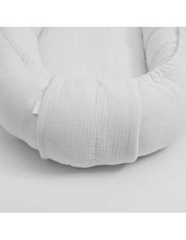 BN-52099,Cosulet bebelus pentru dormit, Baby Nest 80 x 50 cm, Din muselina, Din materiale certificate Oeko Tex Standard 100, New