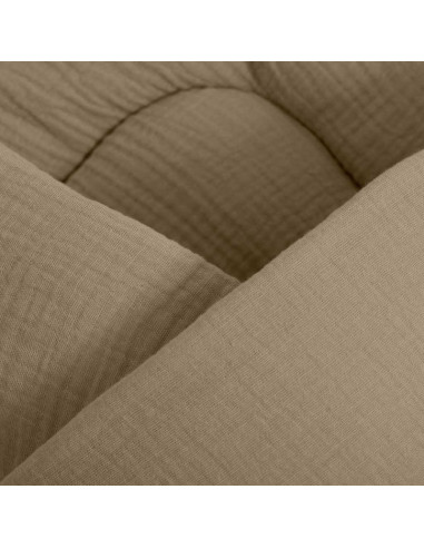 BN-52165,Paturica de infasat cu gluga, Cu multiple utilizari, Cu inchidere cu panglica cu fundita, Dimensiune 75x75 cm, Din muse
