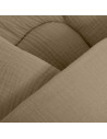 BN-52165,Paturica de infasat cu gluga, Cu multiple utilizari, Cu inchidere cu panglica cu fundita, Dimensiune 75x75 cm, Din muse