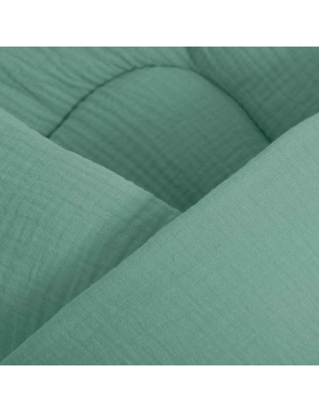 BN-52162,Paturica de infasat cu gluga, Cu multiple utilizari, Cu inchidere cu panglica cu fundita, Dimensiune 75x75 cm, Din muse