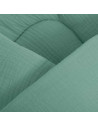 BN-52162,Paturica de infasat cu gluga, Cu multiple utilizari, Cu inchidere cu panglica cu fundita, Dimensiune 75x75 cm, Din muse