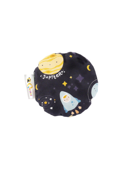 BN-QM_BL61,Qmini - Pernuta anticolici umpluta cu samburi de cirese, Cu husa din bumbac, Diametru 14 cm, Milky Way