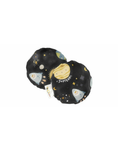 BN-QM_BL61,Qmini - Pernuta anticolici umpluta cu samburi de cirese, Cu husa din bumbac, Diametru 14 cm, Milky Way